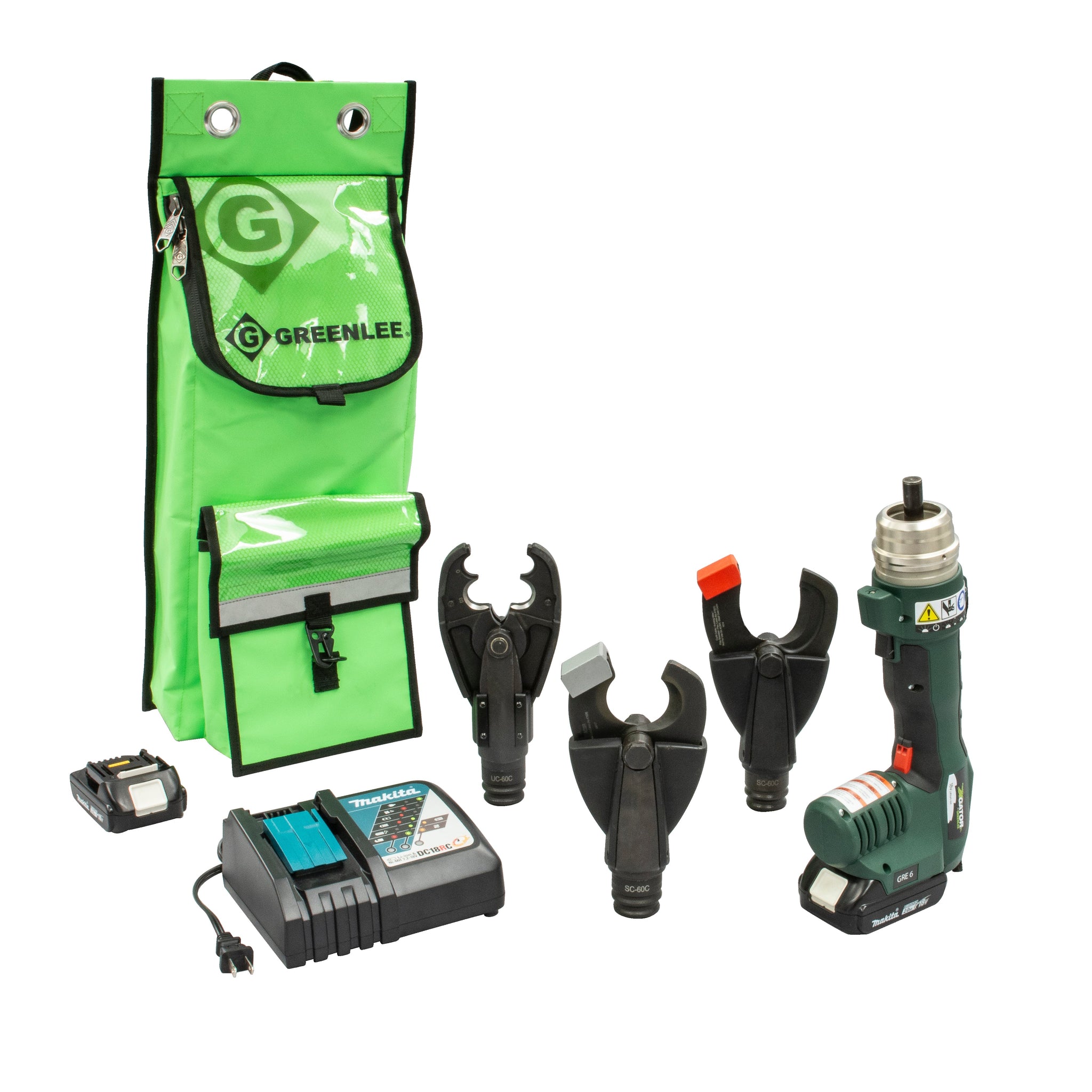 GRE-6 Multi-Tool with D3O Crimper, ACSR & Cu/AL Cutting Heads, 120V Charger