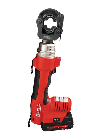 RIDGID 56498 RE 6 Electrical Tool Kit with SC-60 Scissor Cutter Head with Cu/AL Blades and  LR-60B Die Crimp Head