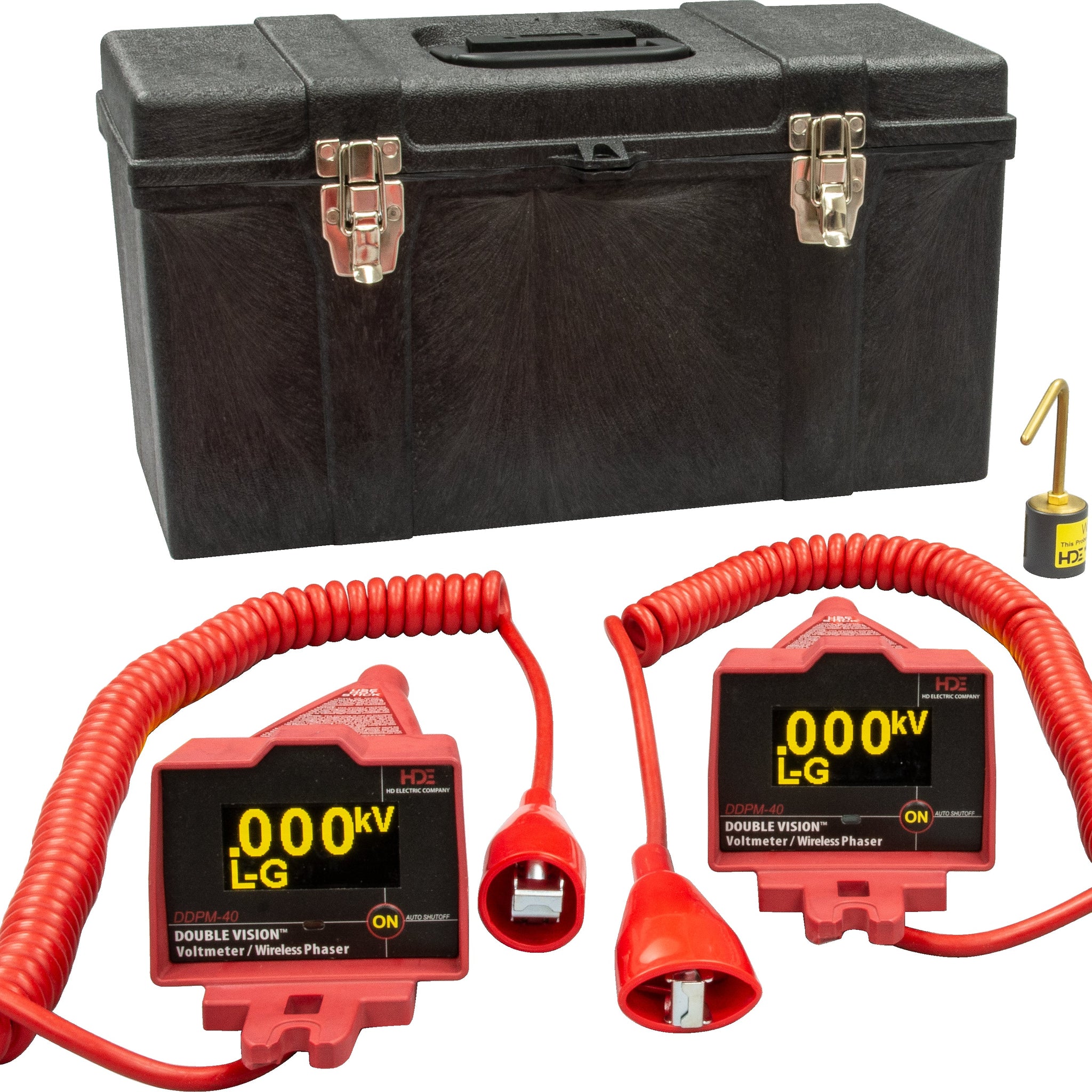 GREENLEE DDPM-40 Double VisionÂ® Dual Display Wireless Phasing Meter 5V-43kV, OH Kit, Base