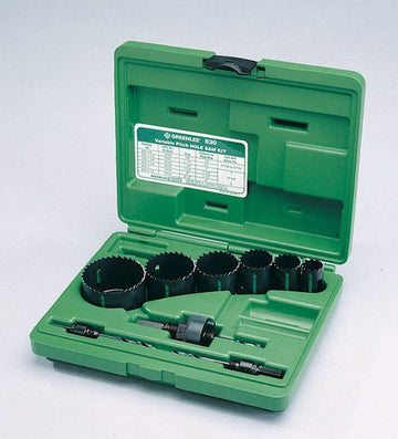 Greenlee 830 Bi-Metal Hole Saw Kit, Conduit Sizes 7/8