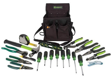 GREENLEE 0159-23 Journeyman's Tool Kit, Metric 21-Piece