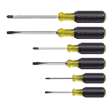 Klein Tools 85074 Screwdriver Set, Cushion Grip, 6-Piece