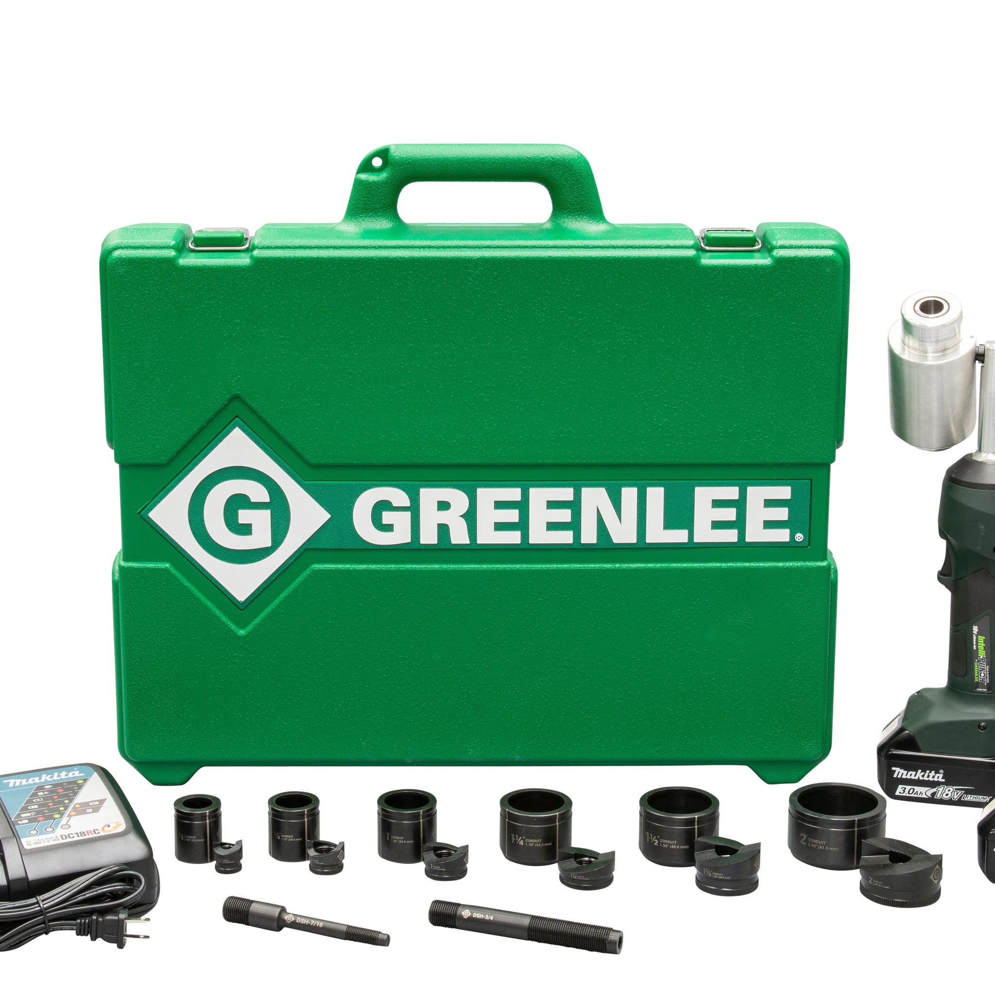 GREENLEE LS100X11SB Intelli-PUNCHâ„¢ Battery-Hydraulic Knockout Kit with Slug-BusterÂ® 1/2" - 2"