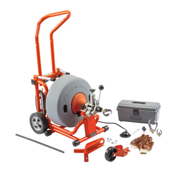 RIDGID 95732 Machine, Standard Accessories and 5/8" x 100' (16 mm x 30.5 m) Inner Core Cable