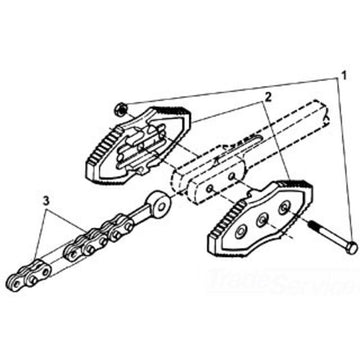 RIDGID 93080 BOLT, W/NUT 3235