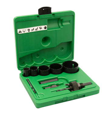 GREENLEE 889 9-Piece Plumber's Hole Saw Set with 3/4