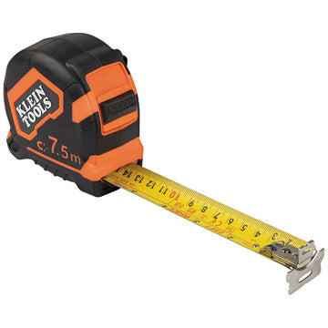 KLEIN TOOLS 9375 - Tape Measure, 7.5-Meter Magnetic Double-Hook