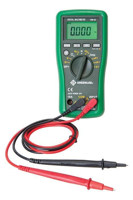 GREENLEE DM-65 4,000-Count Digital Multimeter, 1000V, 10A (DM-65)