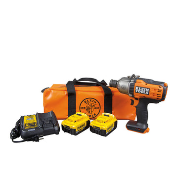 Klein Tools  BAT20-7161 Battery-Operated Impact Wrench Kit, 7/16-Inch
