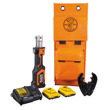 Klein Tools  BAT207T23 Battery-Operated Cable Crimper, O+ Die Head, 2 Ah