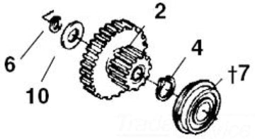 RIDGID 26702 CLUSTER, ASM FIXED GEAR