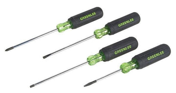 GREENLEE 0153-03C 4-Piece Mini Screwdriver Set (Round Shank)