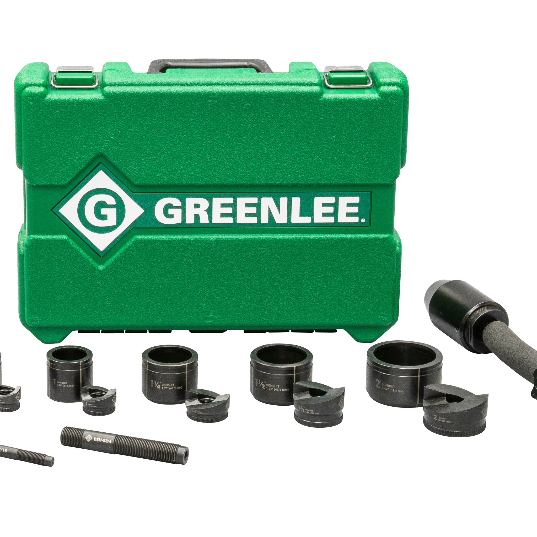 GREENLEE 7706SB Quick Draw FlexÂ® 8-Ton Hydraulic Knockout Kit with SlugBusterÂ® 1/2" to 2"