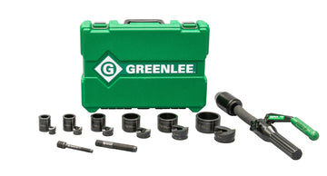 GREENLEE 7706SB Quick Draw FlexÂ® 8-Ton Hydraulic Knockout Kit with SlugBusterÂ® 1/2" to 2"