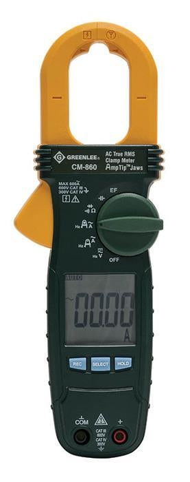 AC True RMS Clamp Meter, 600V, 600A, Calibrated