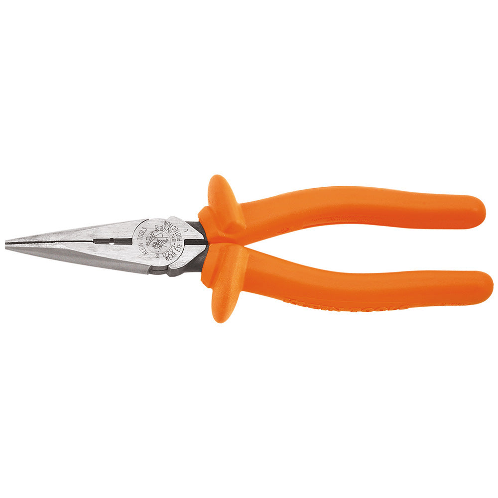 Klein Tools D203-8-INS Long Nose Pliers, Insulated, 8-Inch