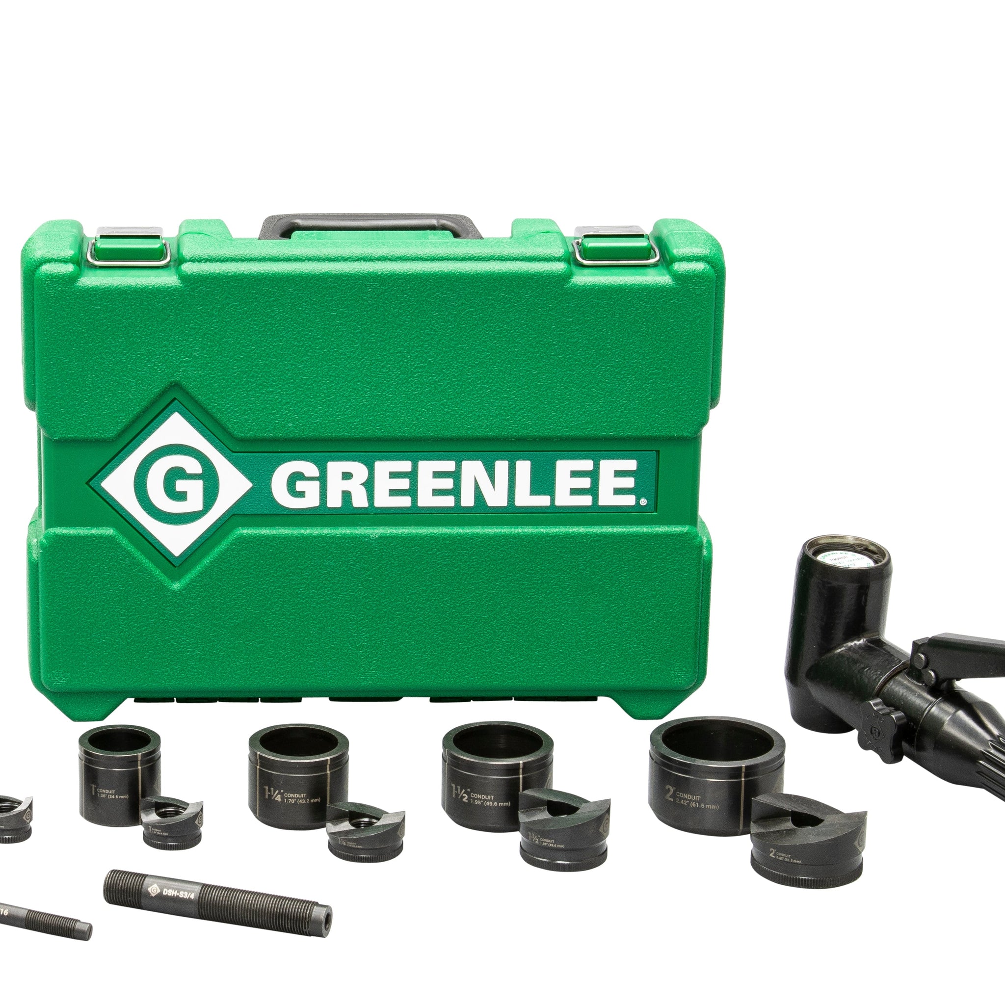 GREENLEE 7906SB Quick Draw 90Â® 8-Ton Hydraulic Knockout Kit w/ SlugBusterÂ® 1/2" to 2"