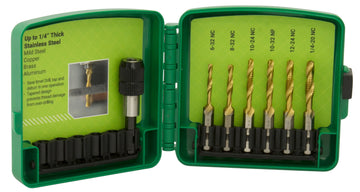 7-piece Drill/Tap Bit Kit for Stainless Steel (Standard)