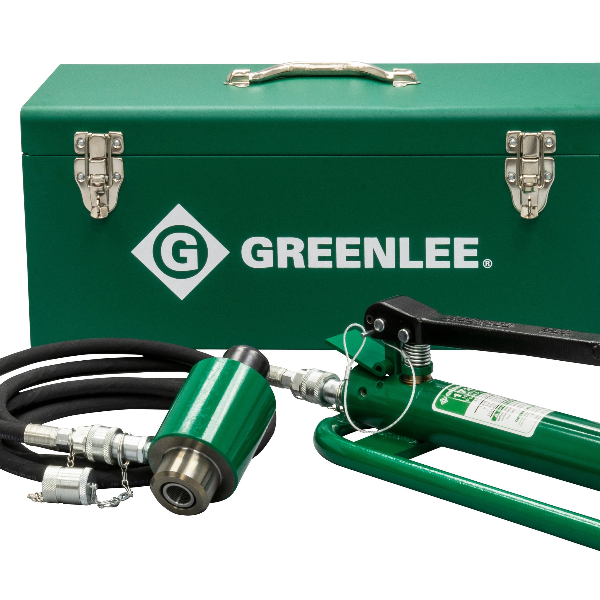 GREENLEE 7625 11-Ton Hydraulic Knockout Driver with Foot Pump