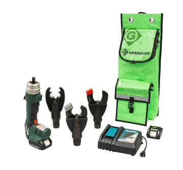 GRE-6 Multi-Tool with BG Crimper, ACSR & Cu/AL Cutting Heads 120V Charger