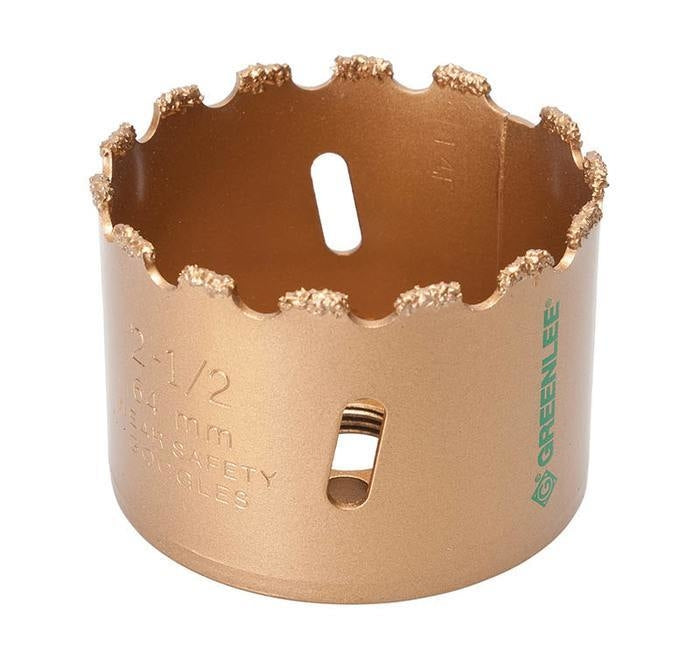 GREENLEE 725-2-1/2 2-1/2" Carbide Grit Hole Saw