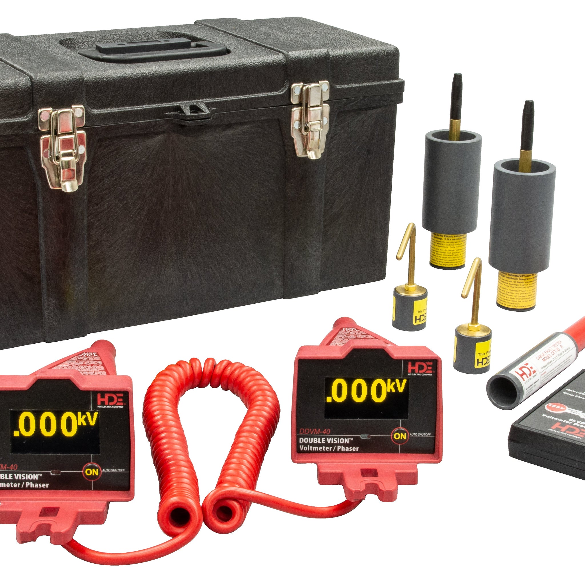 GREENLEE DDVM-40/K03 Double VisionÂ® Dual Display Voltmeter/Phasing Set 5V-40kV, OH/UG Kit 2