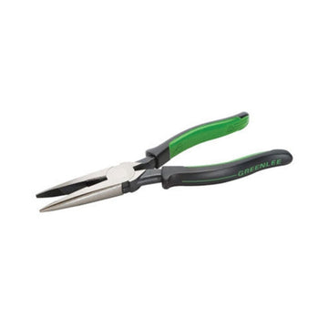 Greenlee 0351-06M Long Nose Pliers/Side Cutting, Molded Grip, 6"