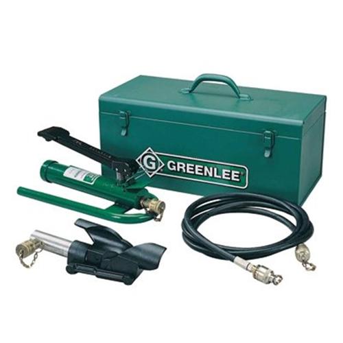 GREENLEE 802 Hydraulic Cable Bender with High Pressure Hose Unit and Storage Box