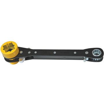 Klein Tools KT155HD 5-in-1 Lineman's Ratcheting Wrench, Heavy Duty