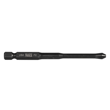 Klein Tools PH2355 #2 Phillips Power Drivers 3-1/2-Inch 5-Pack