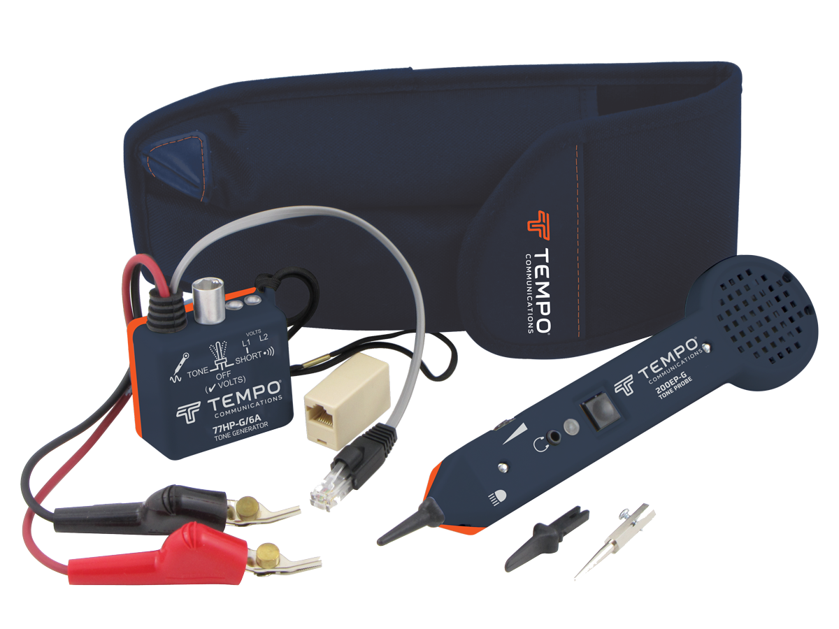 TEMPO (old Greenlee) 701K-G/6A Professional Tone and Probe Tracing Kit, Standard with ABN Test Clips
